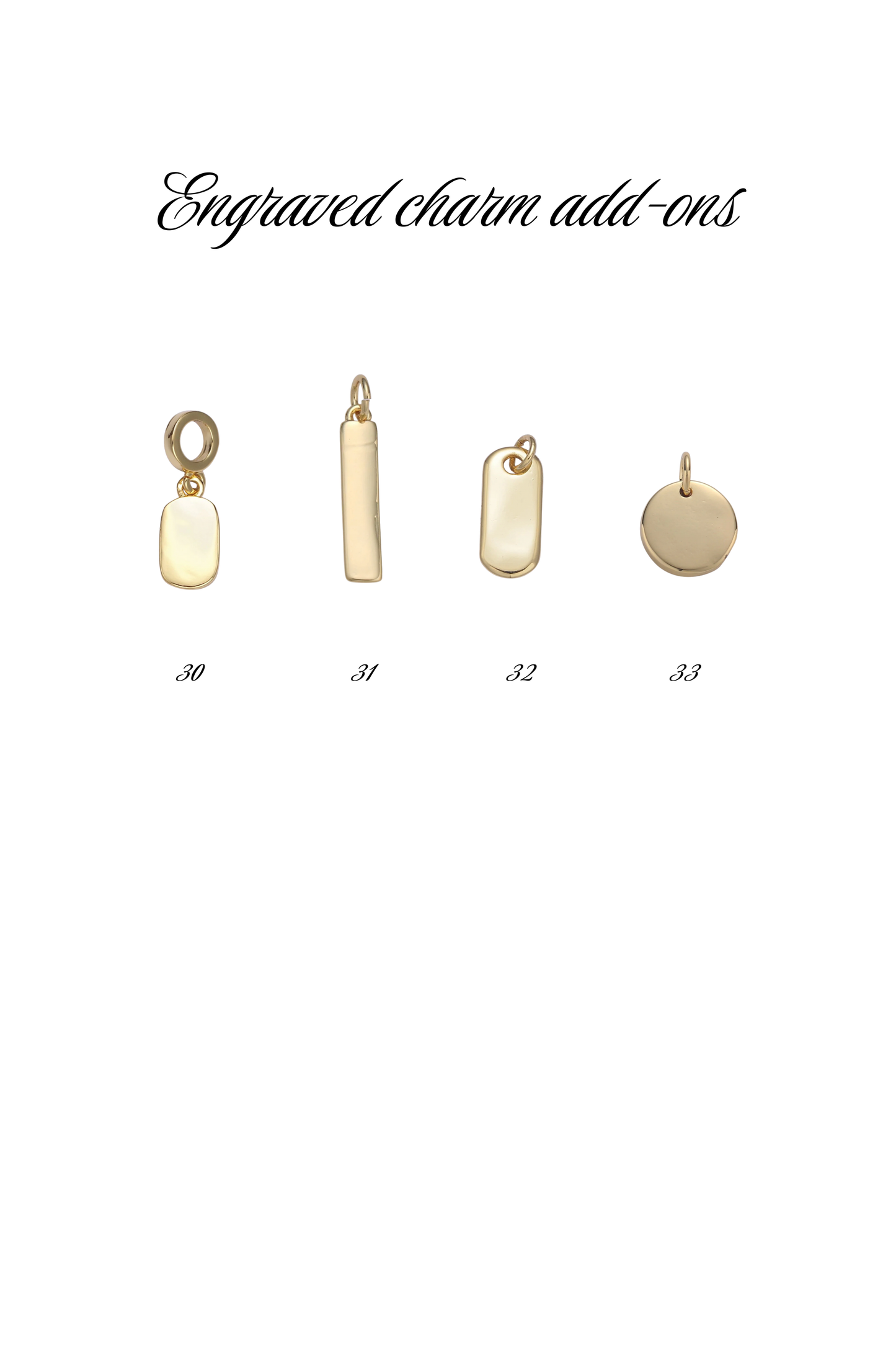 Engraved Crucifix Triple Charm Necklace