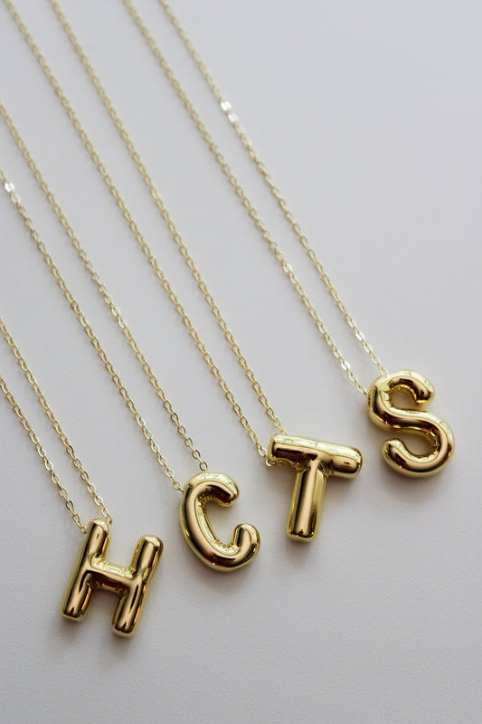 Balloon Initial Necklace