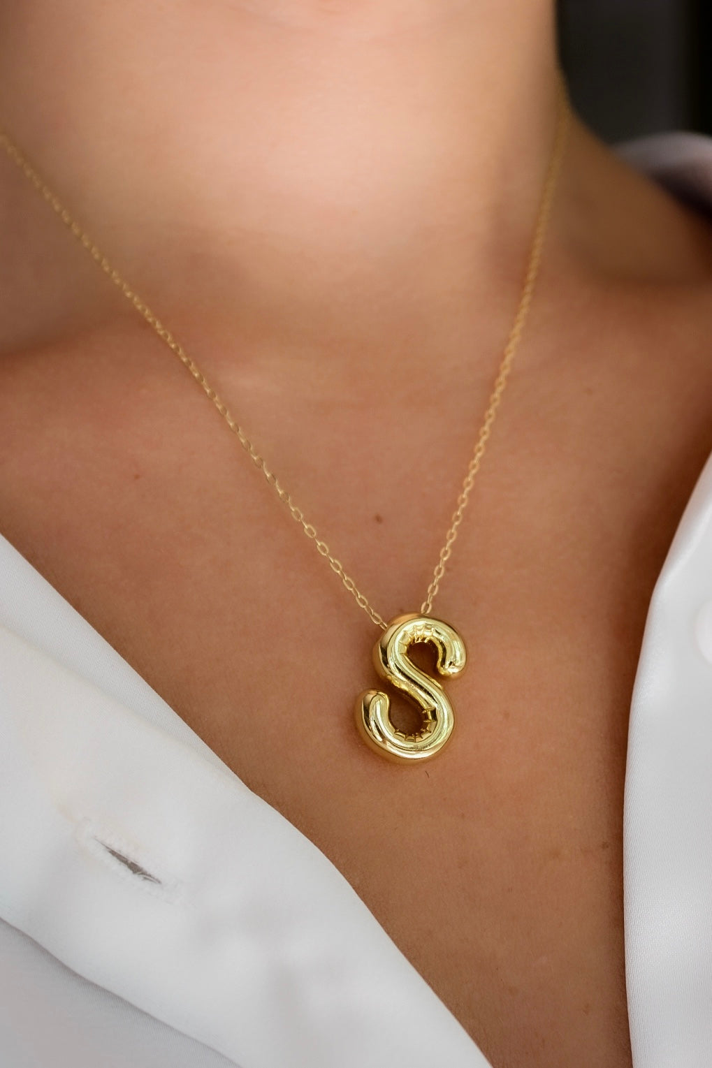 Balloon Initial Necklace