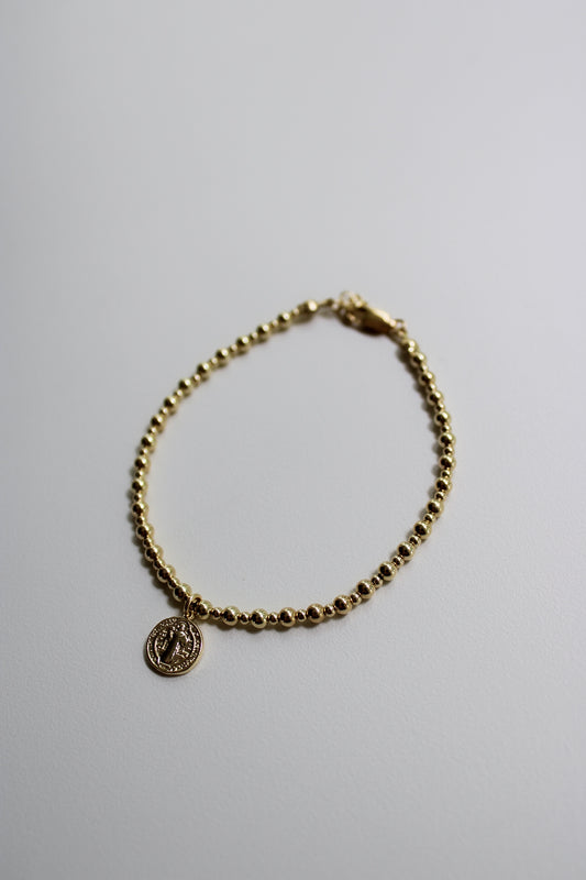 Coin Beaded Bracelet