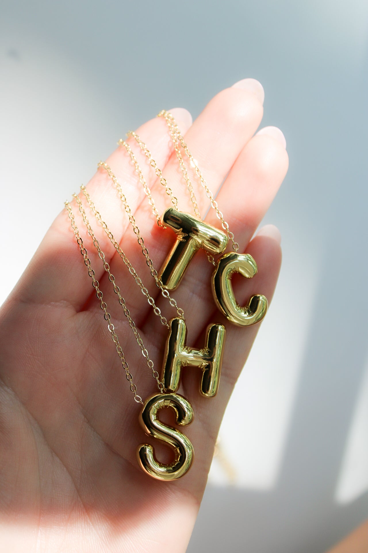Balloon Initial Necklace