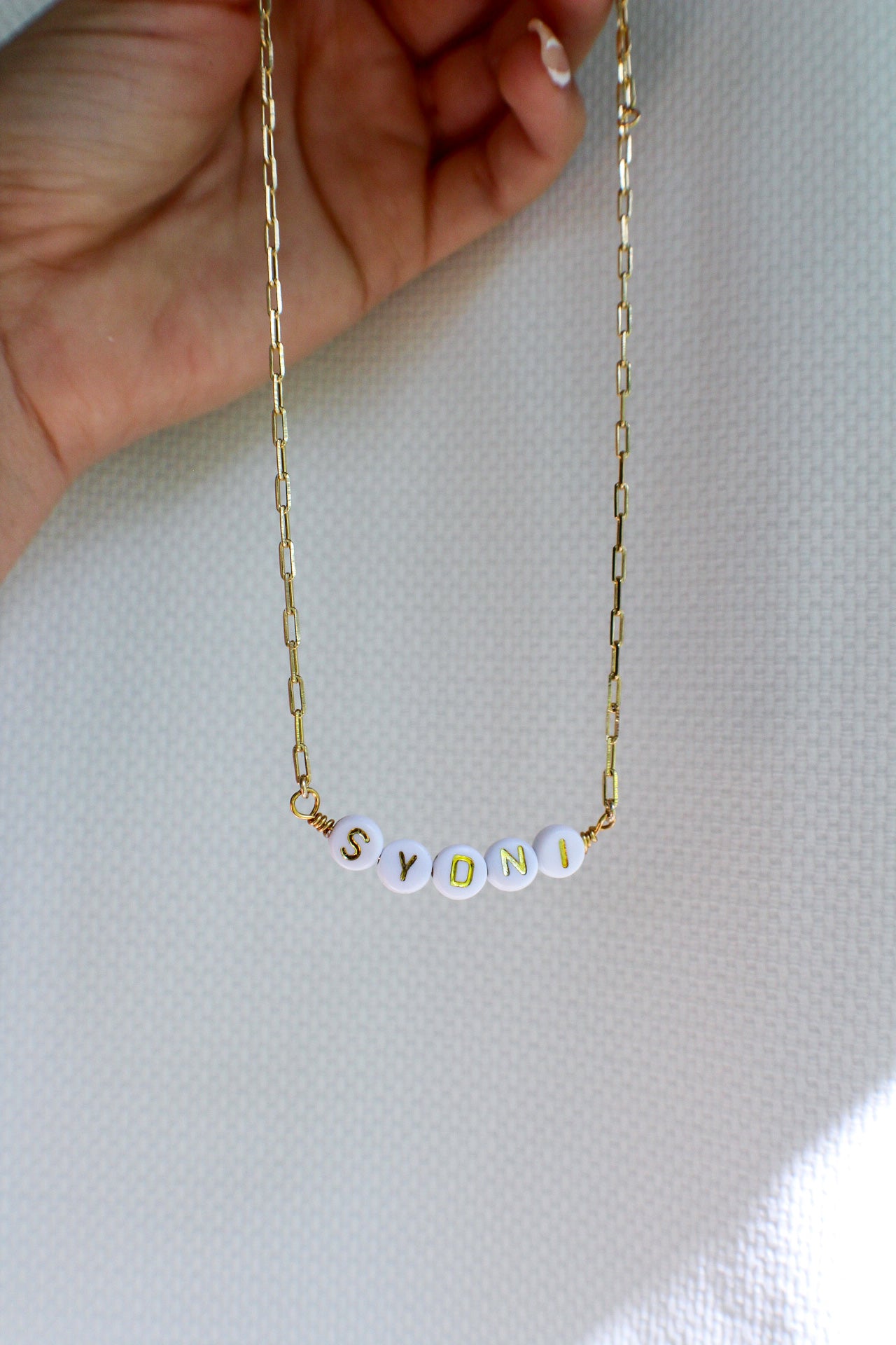 Custom Beaded Chain Necklace