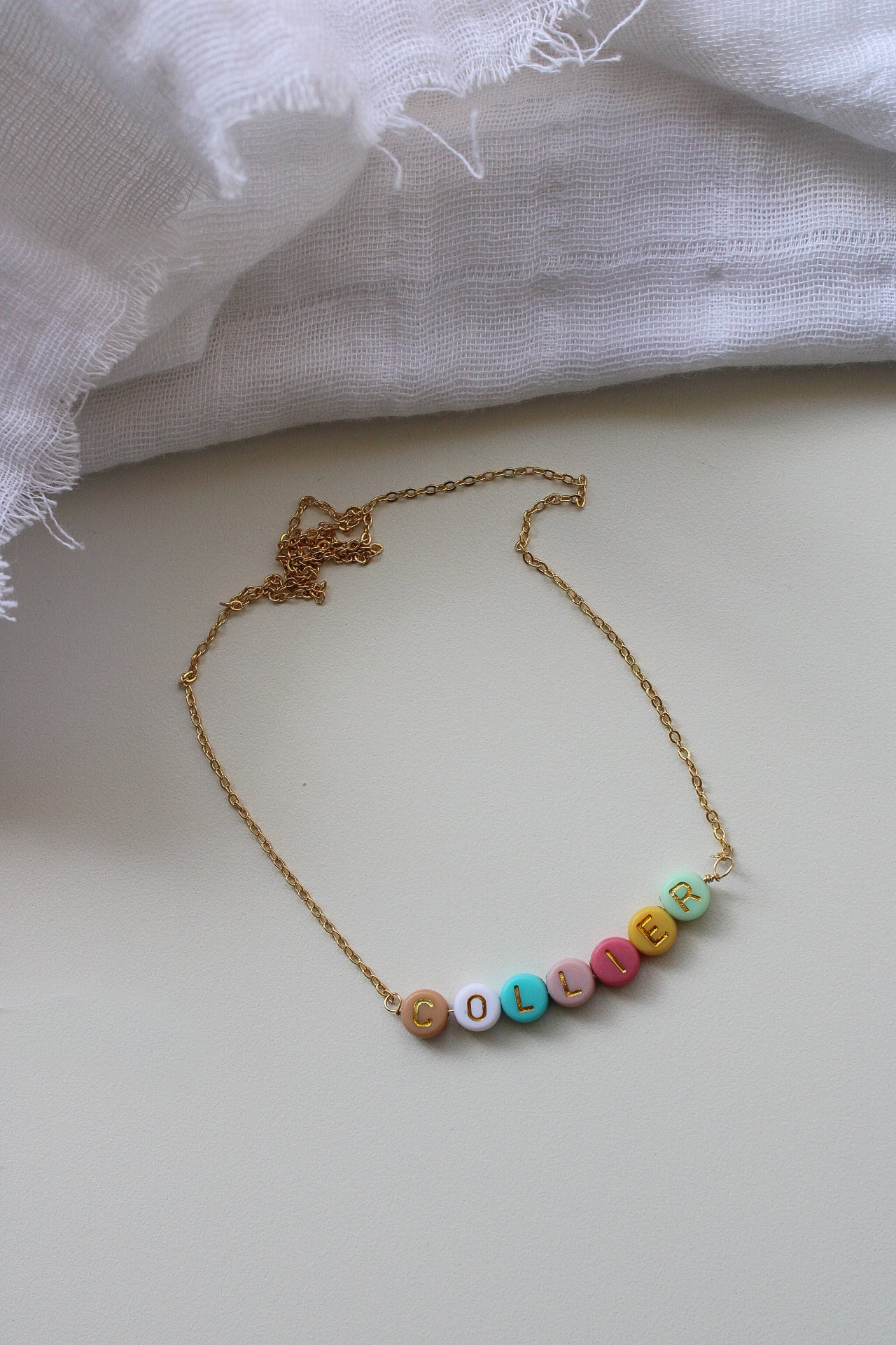 Pastel Beads Custom Necklace