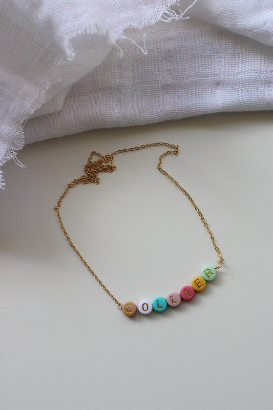 Pastel Beads Custom Necklace