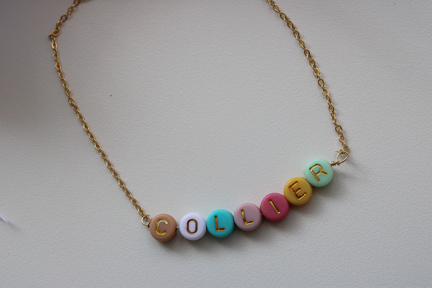 Pastel Beads Custom Necklace