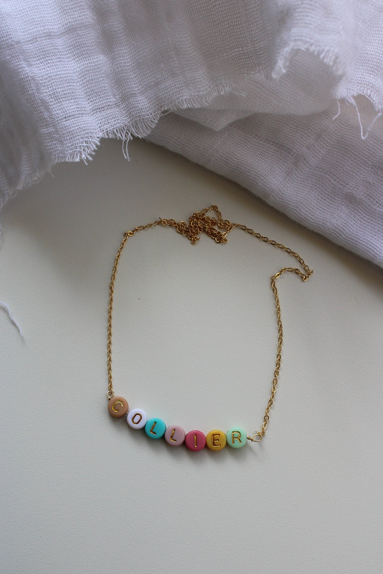 Pastel Beads Custom Necklace
