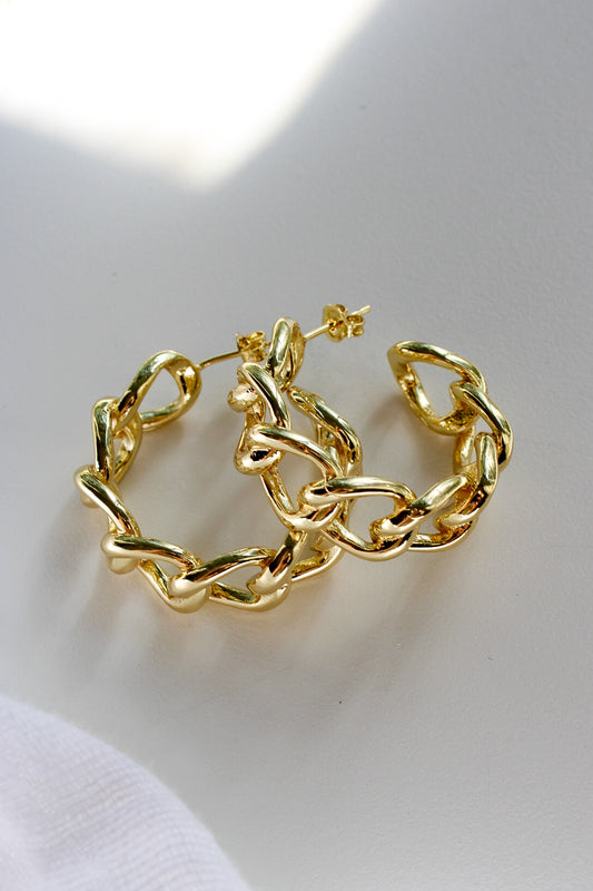 Chunky Chain Hoops