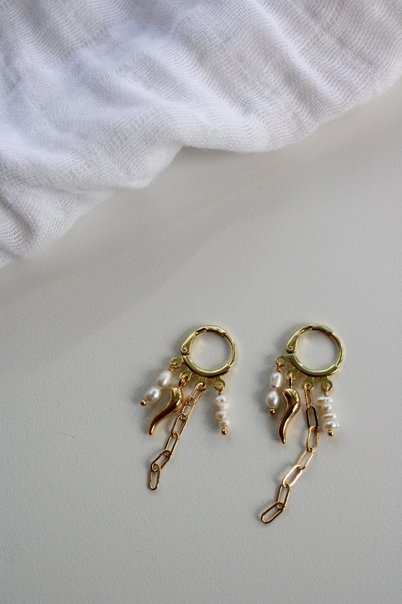 Haven Pearl Hoops
