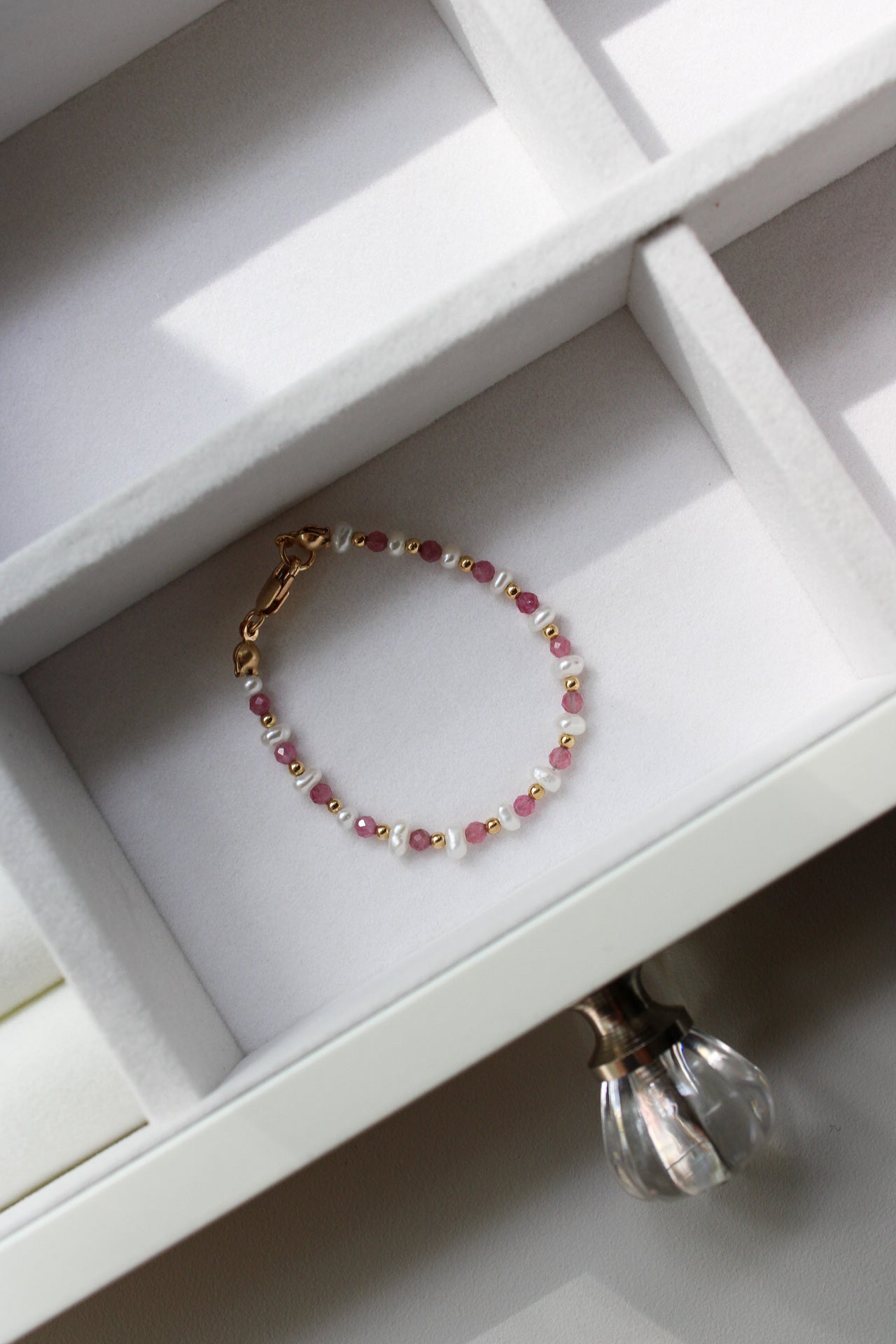 Pink Beaded Baby Bracelet