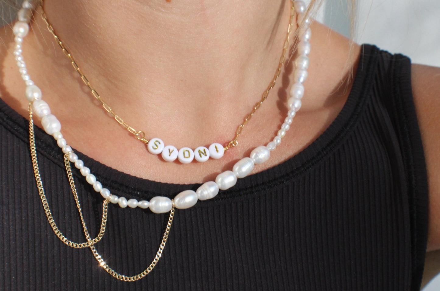 Custom Beaded Chain Necklace