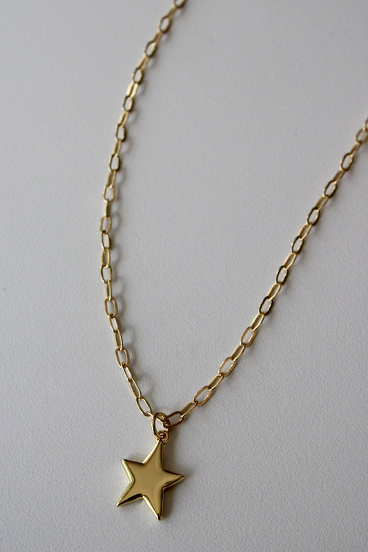 Engraved Star Necklace