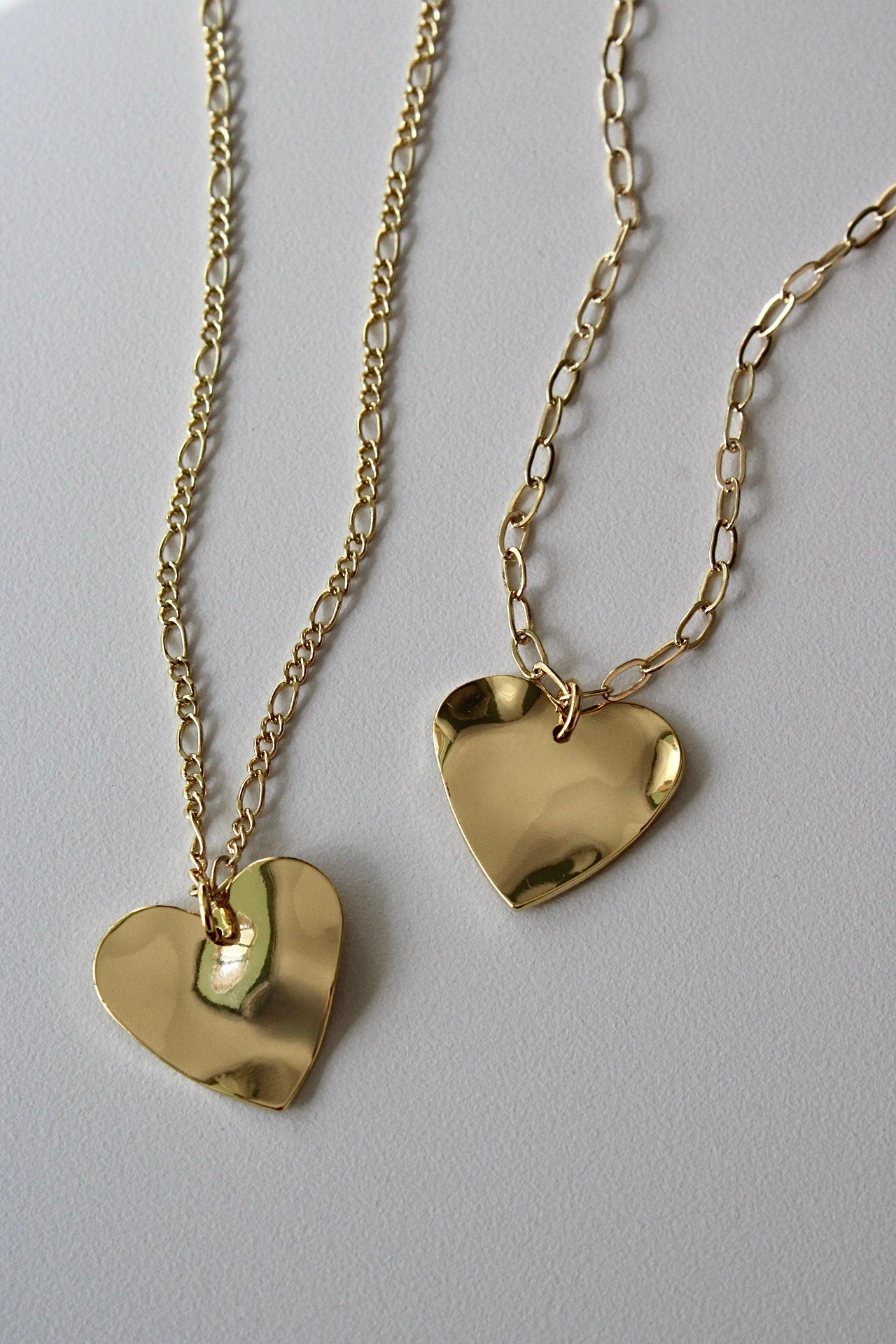 Engraved Hammered Heart Necklace