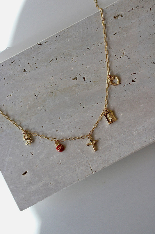 Dainty Catholic Charm Necklace