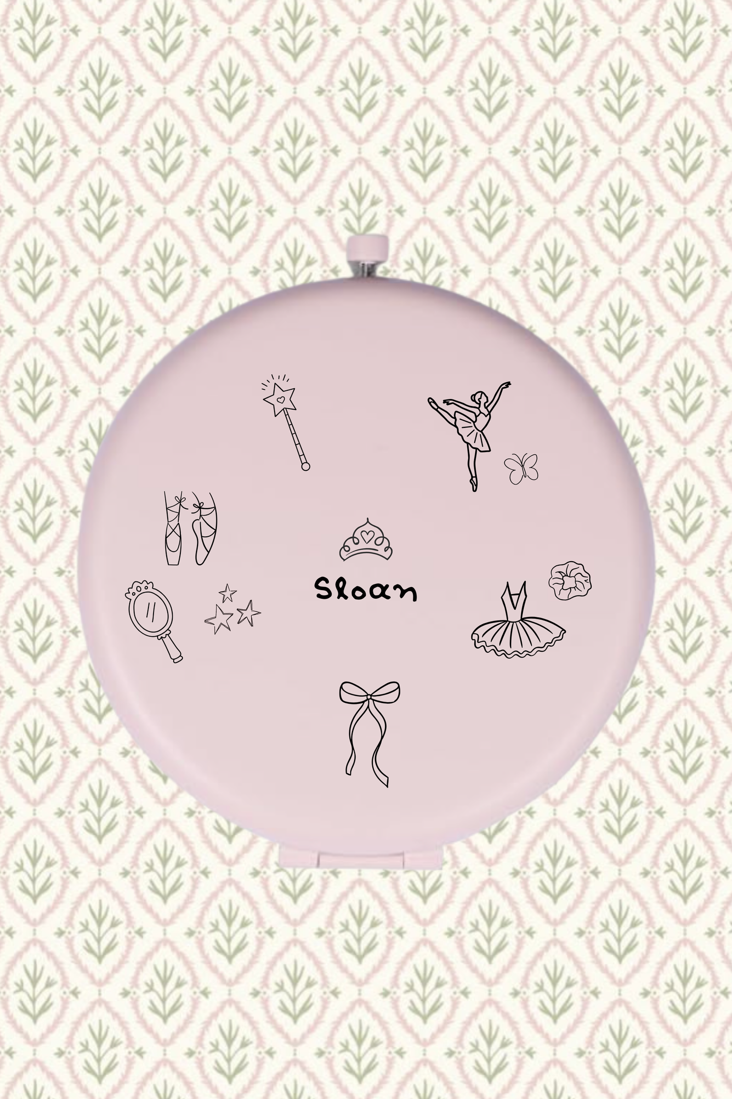 Icon Engraved Compact Mirror