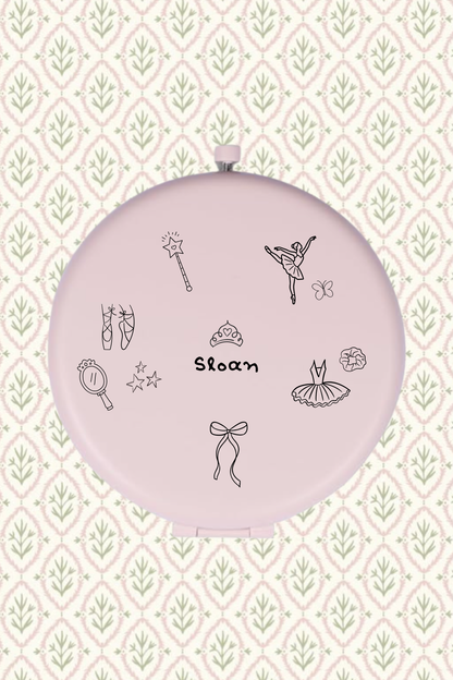 Icon Engraved Compact Mirror