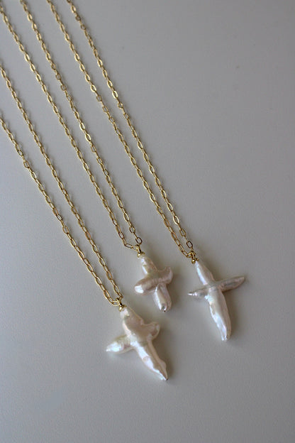 MOP Cross Necklace