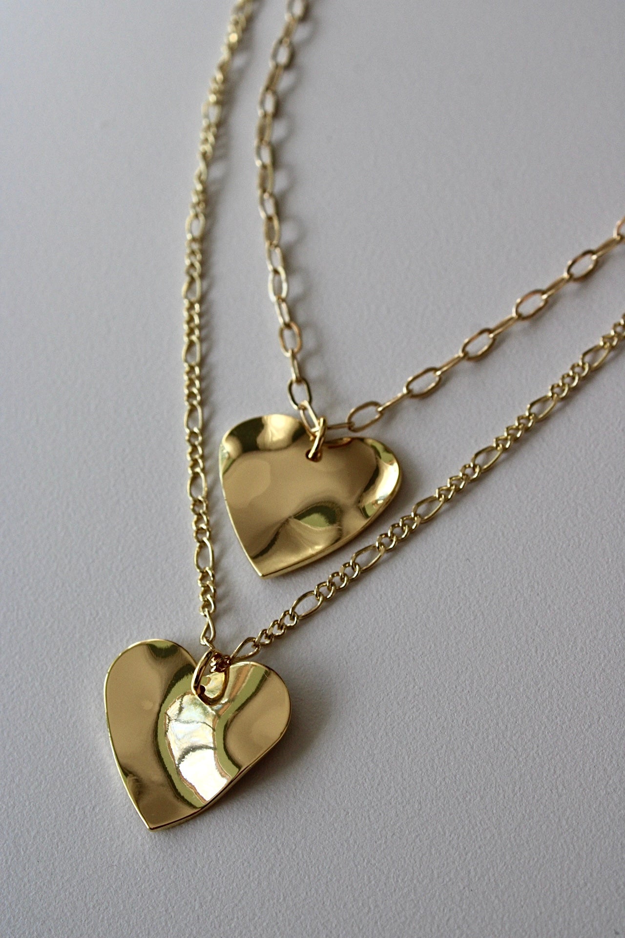 Engraved Hammered Heart Necklace