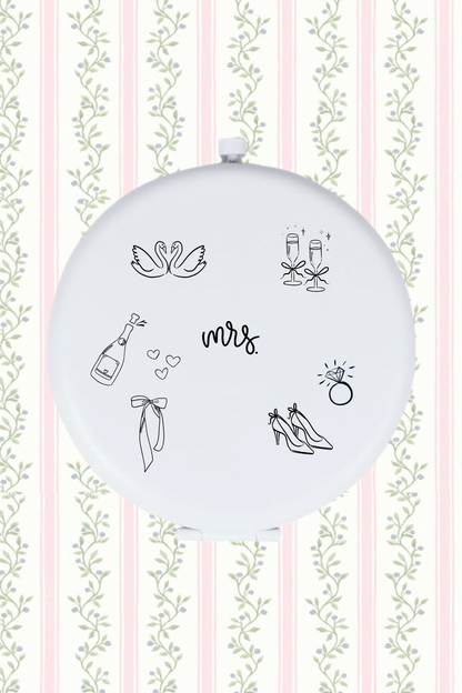 Icon Engraved Compact Mirror