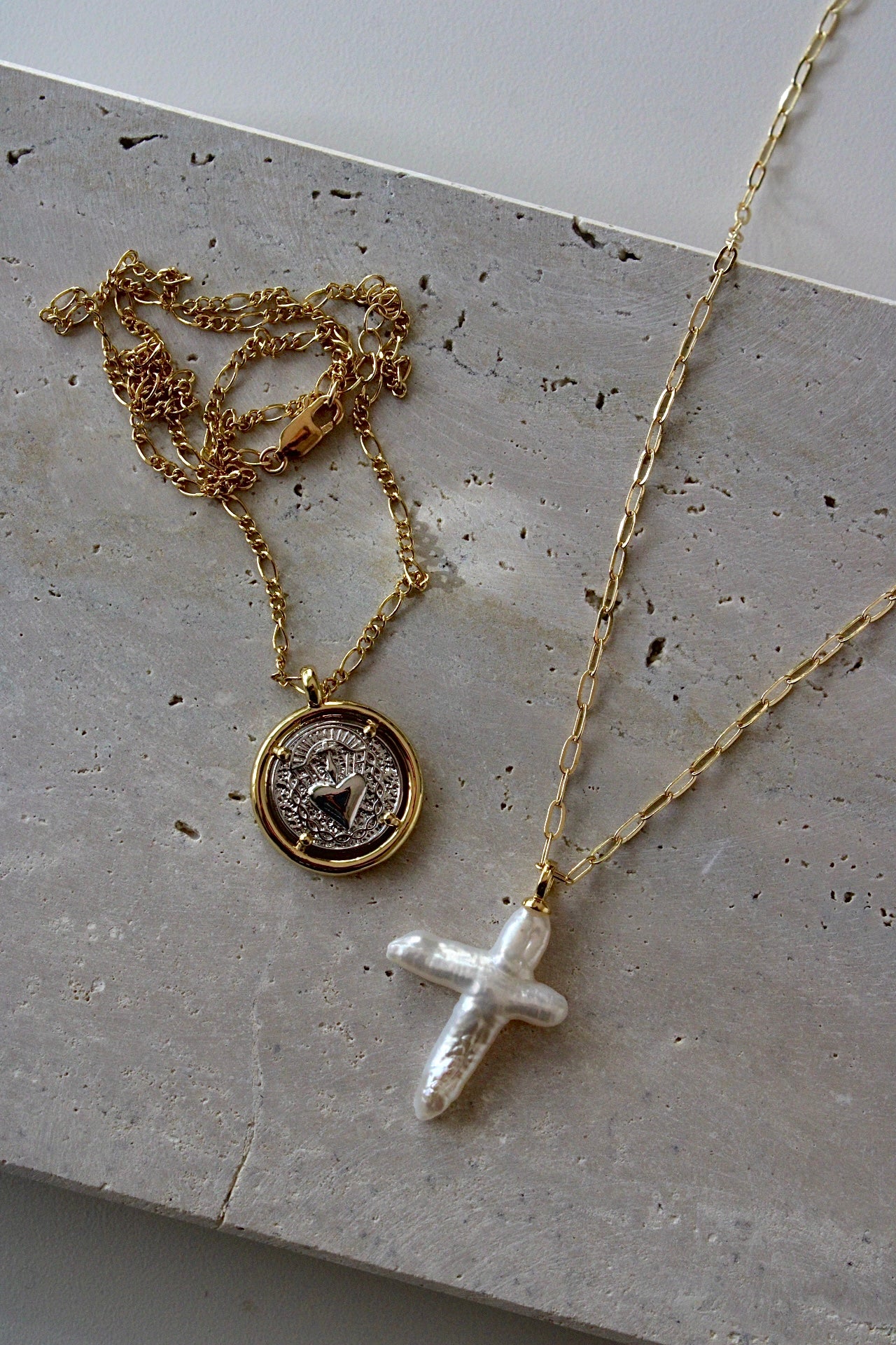 MOP Cross Necklace