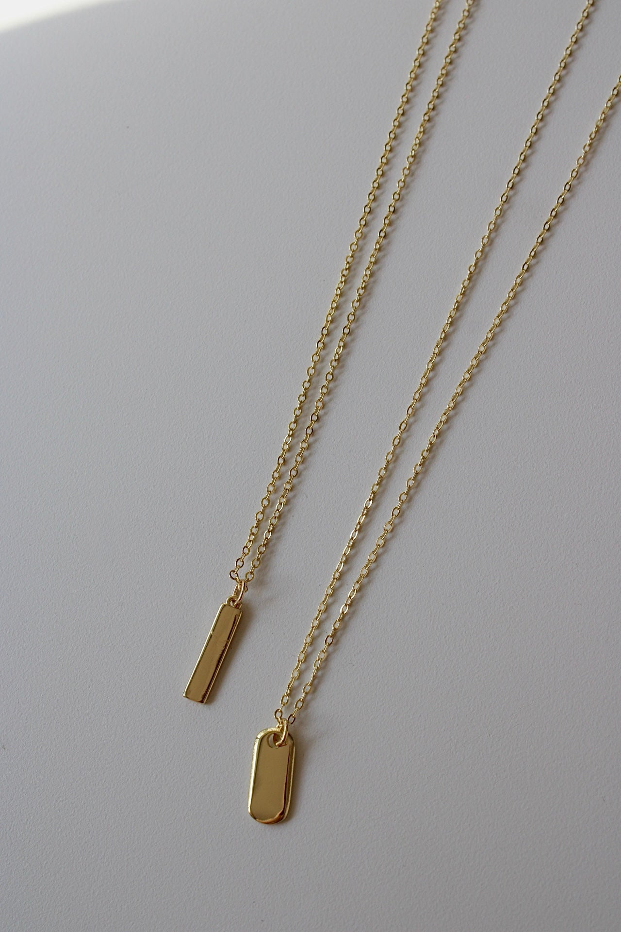 Engraved Skinny Bar Necklace