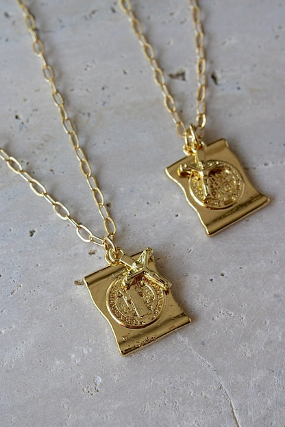 Saint Benedict Pendant Necklace