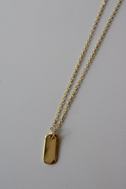 Engraved Tag Necklace