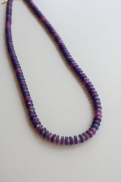 Purple Beaded Necklace