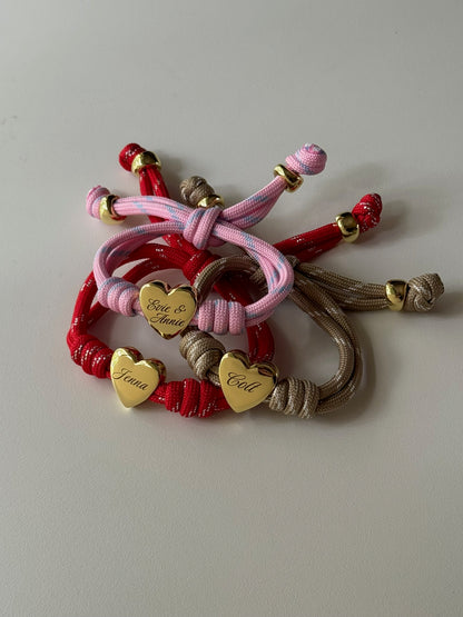 Heart Cord Bracelet