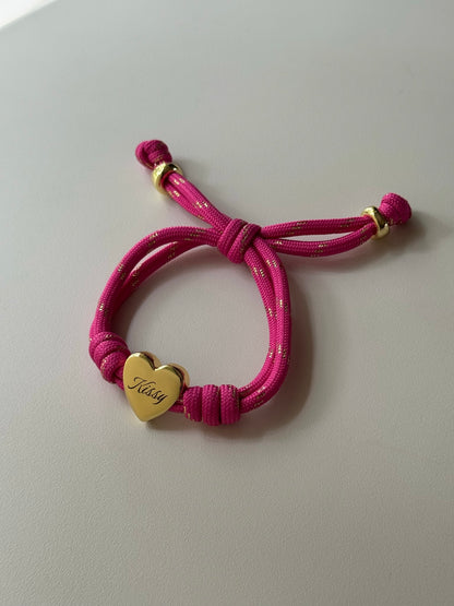Heart Cord Bracelet