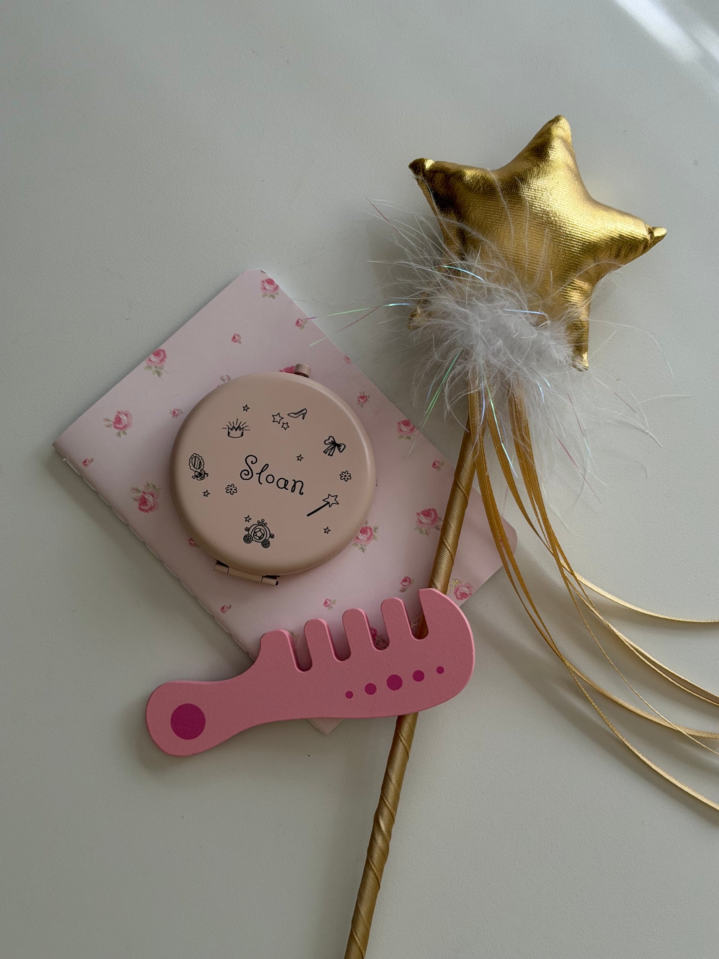 Icon Engraved Compact Mirror