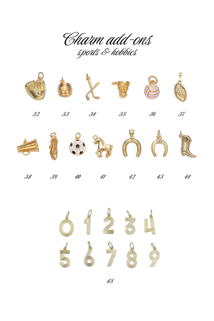 Charm Add-Ons for Engraved Necklaces