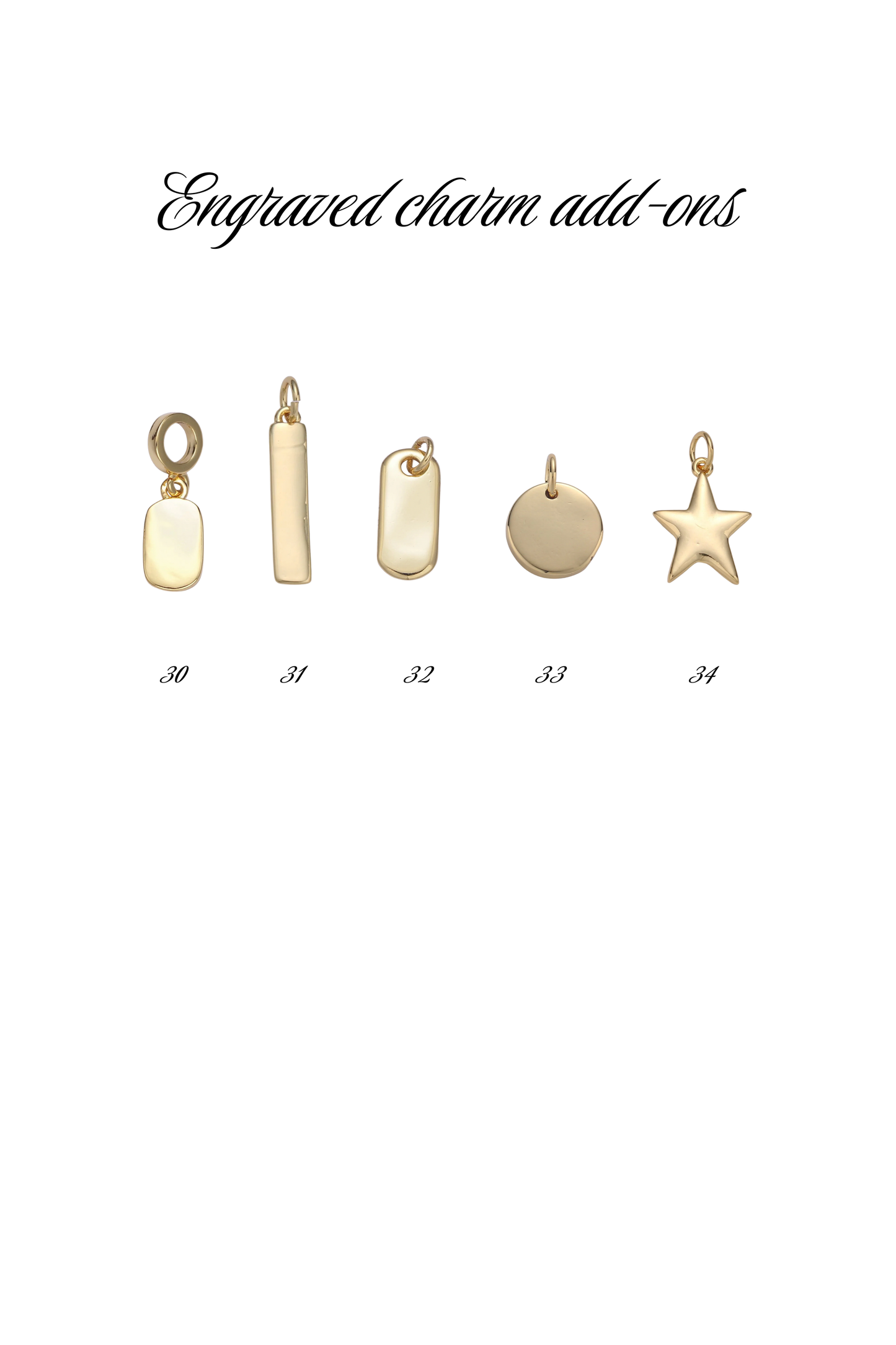 Engraved Crucifix Triple Charm Necklace