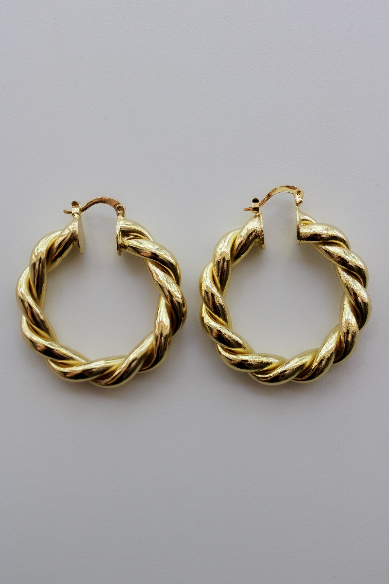 Bold Twisted Hoops