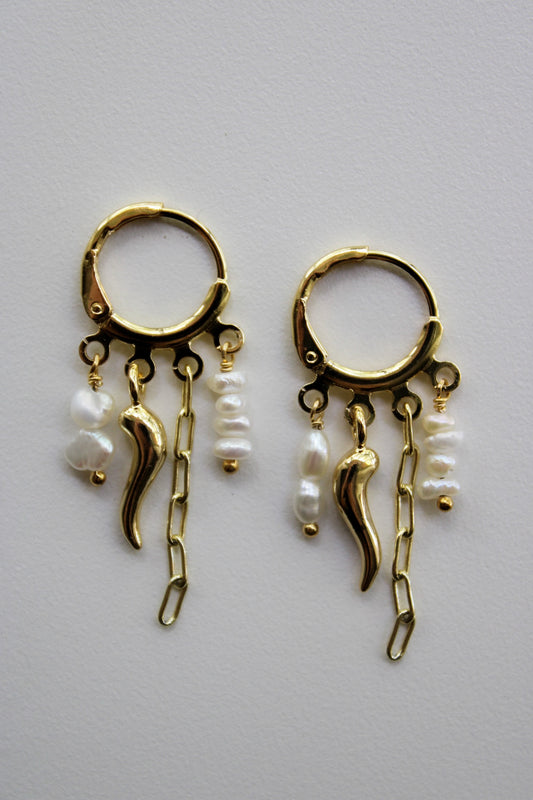 Haven Pearl Hoops