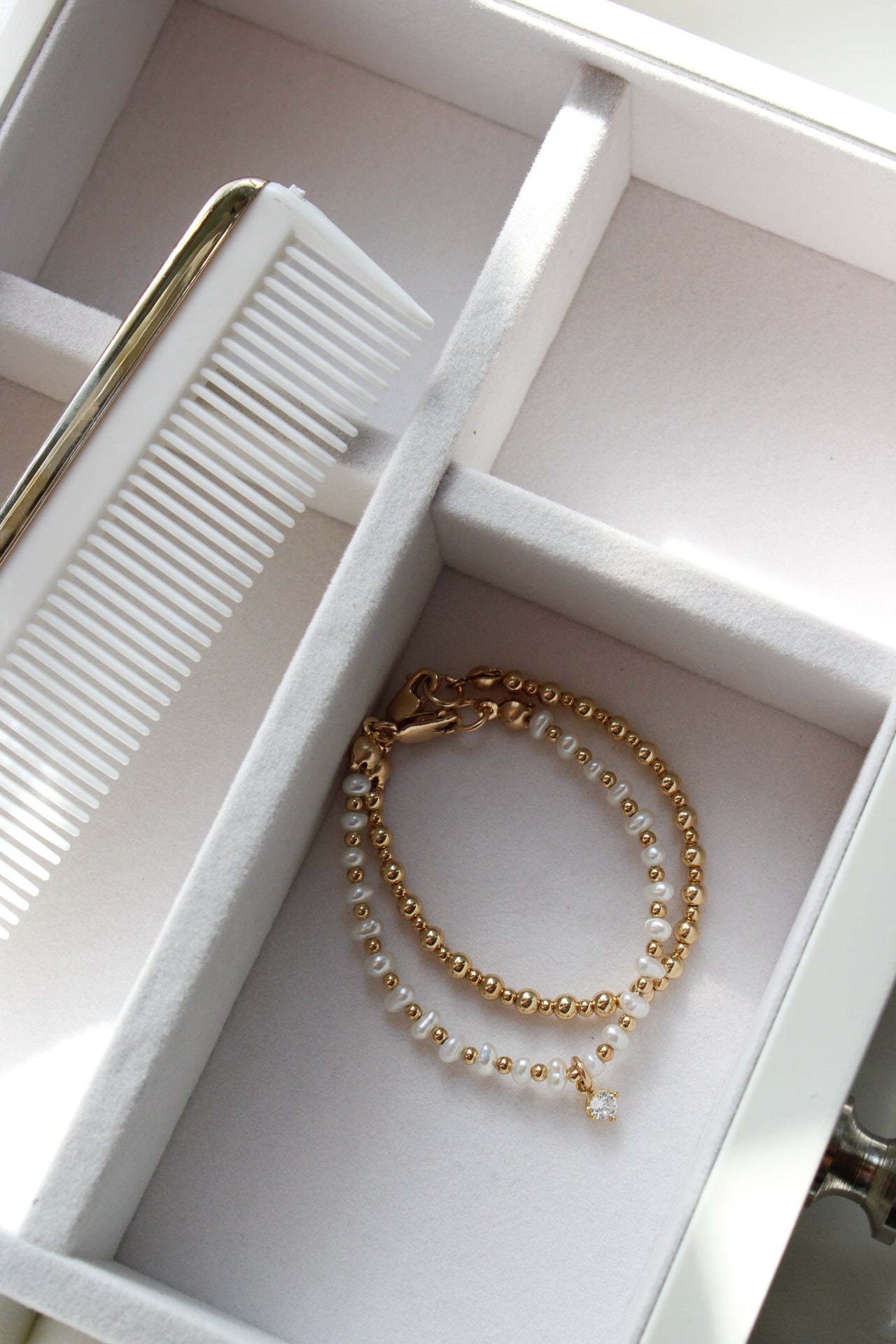 Gold Beaded Baby Bracelet