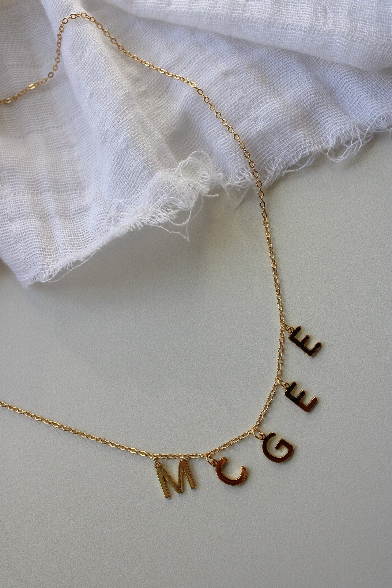 Solid Letters Name Necklace