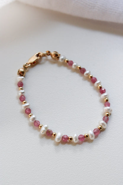 Pink Beaded Baby Bracelet
