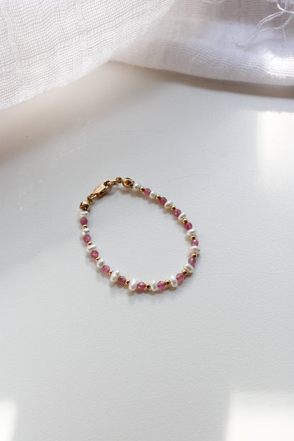Pink Beaded Baby Bracelet
